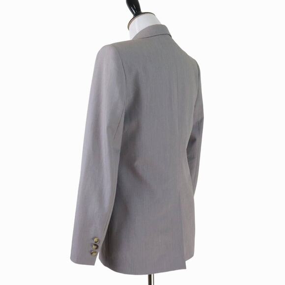 Laveer Size 2 Longline Single Breasted Blazer Jacket Light Gray - Picture 3 of 10
